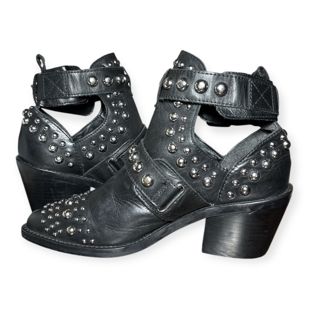 Kurt Geiger women’s Sybil Studded Black Ankle Boots size 36 - Picture 7 of 14